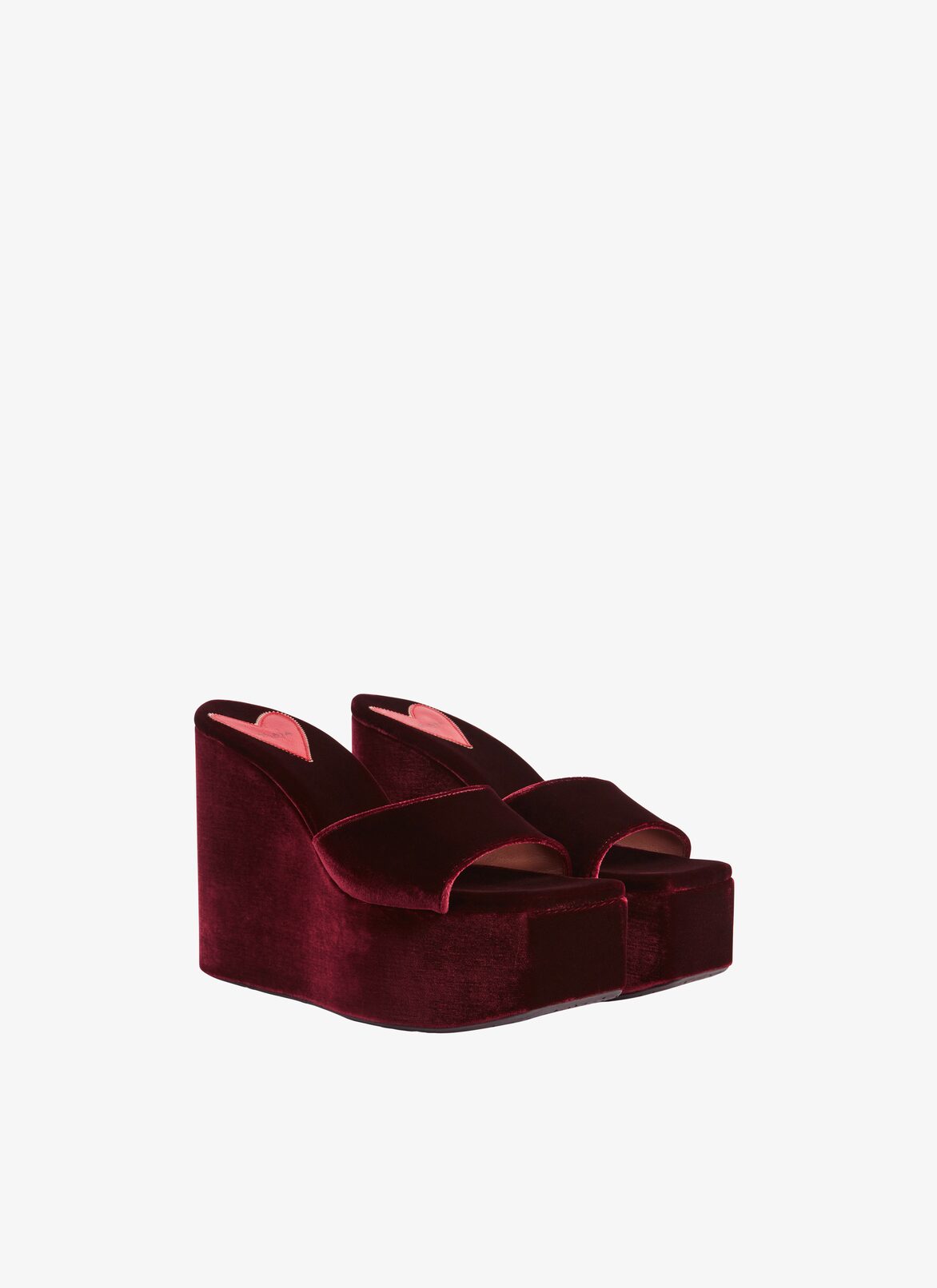 RIVIERA WEDGE MULES ALAÏA RED RIVIERA WEDGE MULES